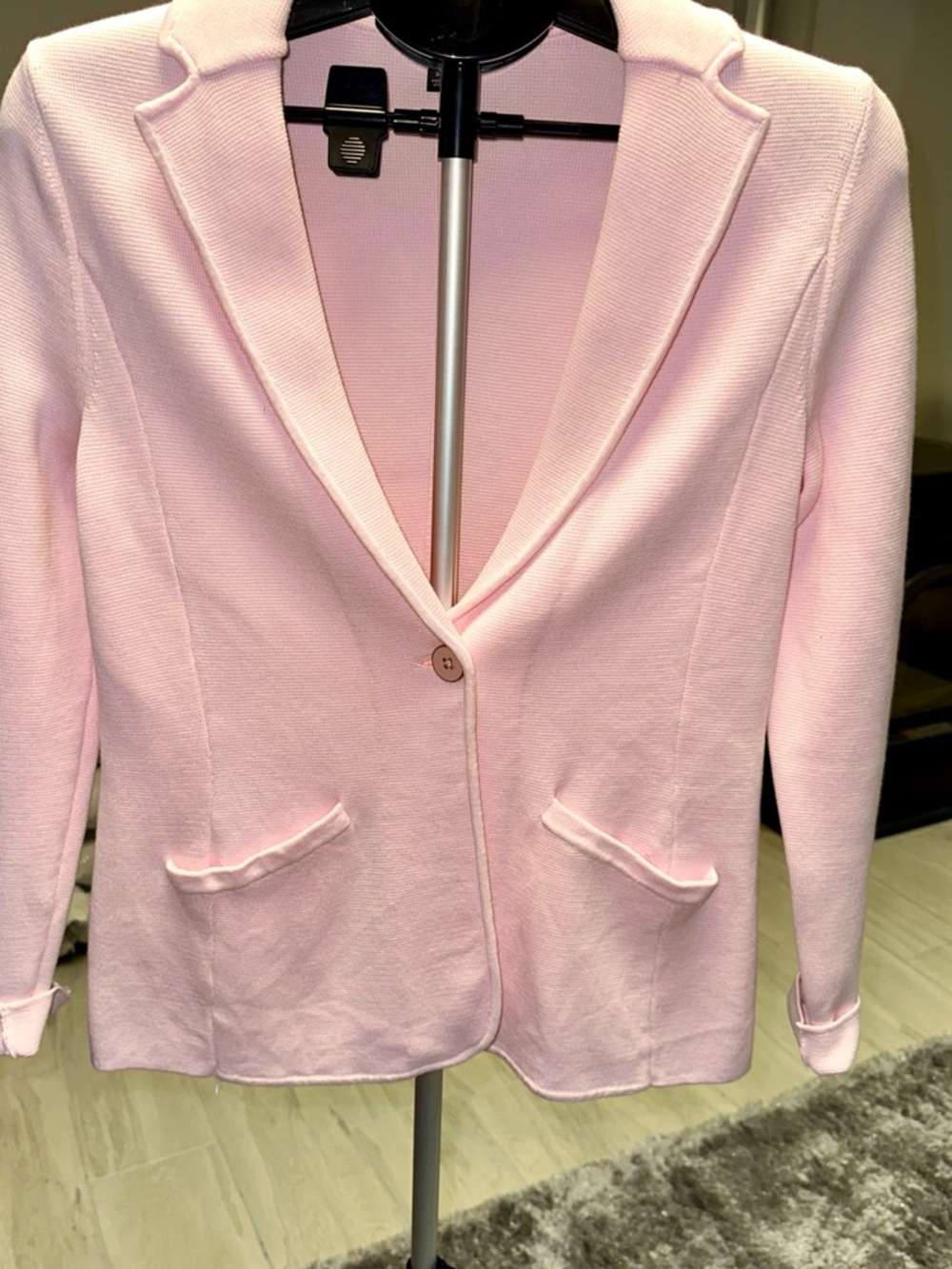 New Talbots Women's Pink Single-Button Blazer Jacket 19” p/p 25.5 length